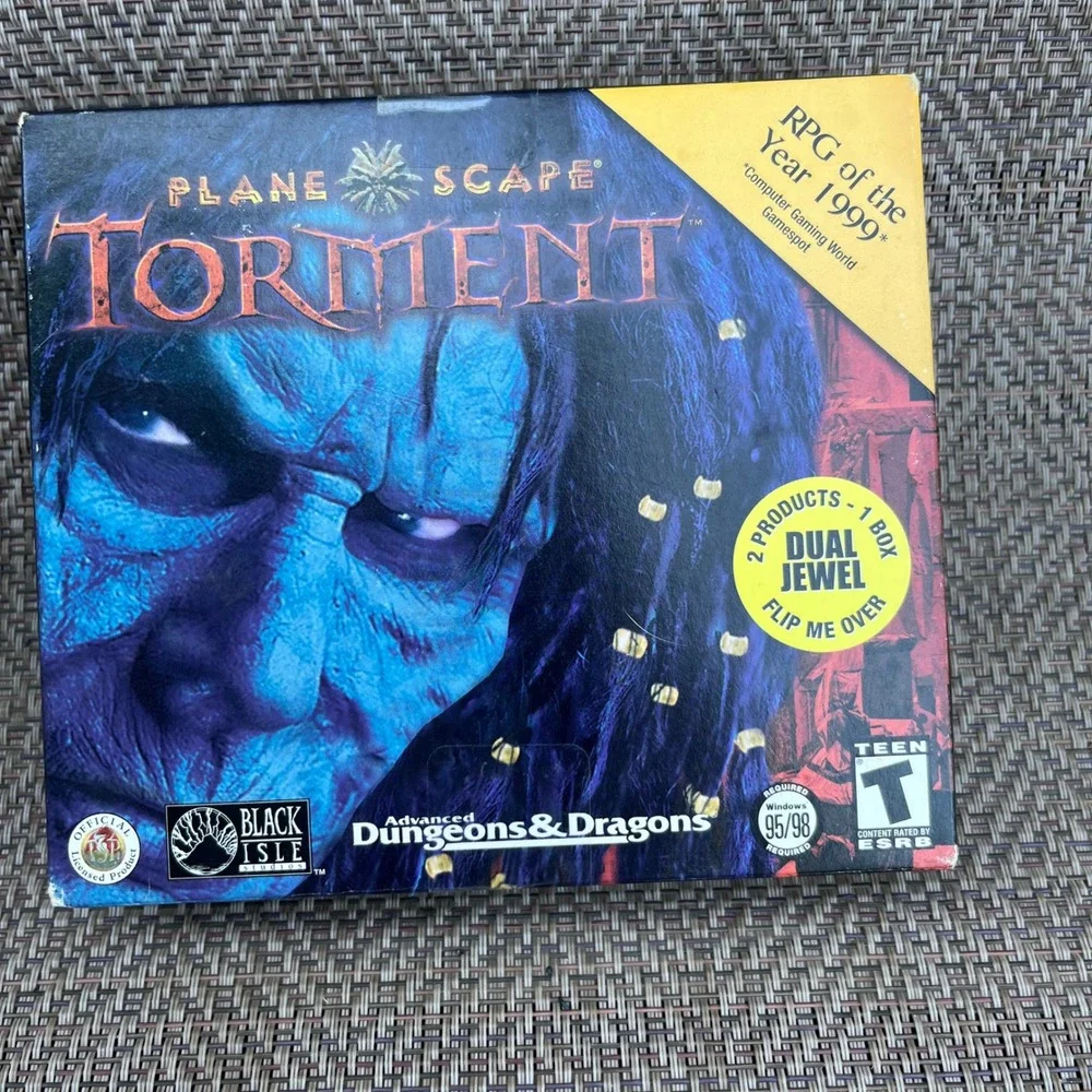 Planescape Torment Soulbringer PC Big Box Dual Jewel AD&D RPG Windows 95 98